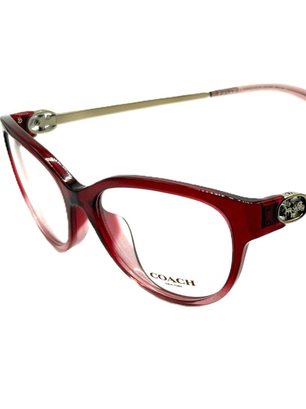 NEW COACH HC 6171U 5551 Shimmer Burgundy Pink Gradient Eyeglasses 55mm 17 140